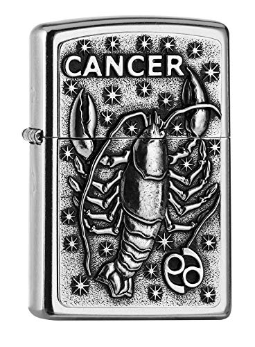 Zippo PL 207 Cancer Tierkr. V19 Encendedor, latón, Design, 5,83,81,2