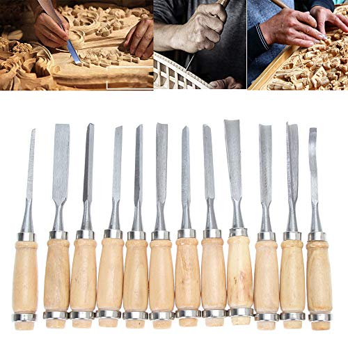12 Juegos De Herramientas De Talla De Madera Para Cincel Tallado En Madera Profesional - Ideal Para Principiantes De Bricolaje Y Talladores Experimentados Para Madera,goma, Artesanía Hecha A Mano 12 Juegos De Herramientas De Talla De Madera Para Cincel Tallado En Madera Profesional - Ideal Para Principiantes De Bricolaje Y Talladores Experimentados Para Madera,goma, Artesanía Hecha A Mano