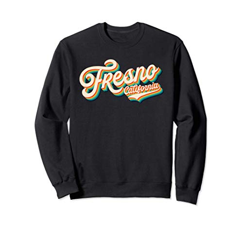 70s Vintage Retro Fresno California USA Throwback Gift Sudadera