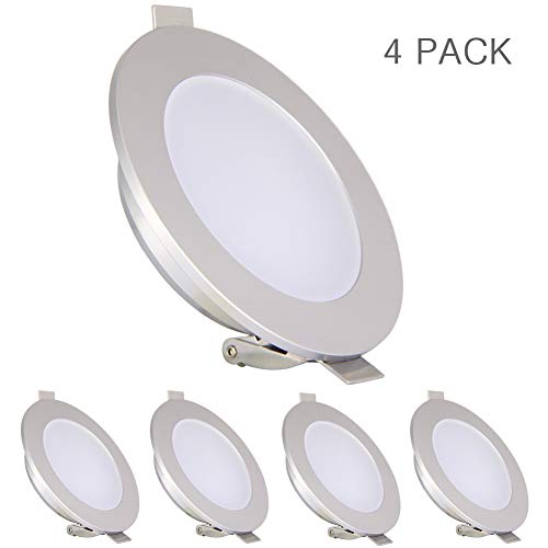 acegoo 4 focos LED empotrables de 12 V, iluminación para caravanas, barcos, autocaravanas, camiones, yates, iluminación interior, 4,5 W, resistente al agua IP65 (luz neutra 4000 K)