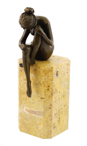 Akt – Figura de bronce la versu nkene Mujer – A Base De Mármol – Firmado Milo Kournikova – Escultura comprar
