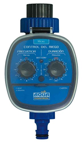 Aqua Control C4099N Programador de Riego para Jardín, Para todo tipo de Grifos, Apertura a 0 Bar