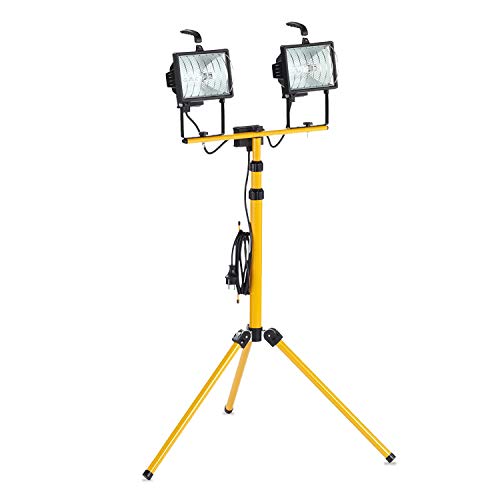 As-Schwabe 46795 - Foco halógeno doble con trípode (2 x 400 W) As-Schwabe 46795 - Foco halógeno doble con trípode (2 x 400 W)