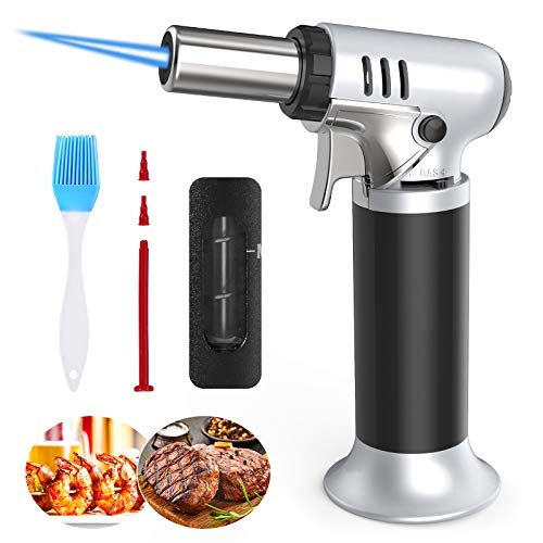 Bearbro Antorcha de Cocina,Antorcha de Butano Profesional, soplete Antorcha Encendedor y Llama Ajustable, Recargable de Gas Butano con Cerradura de Seguridad para Brulée,Cámping(Butano Incluido No) Bearbro Antorcha de Cocina,Antorcha de Butano Profesional, soplete Antorcha Encendedor y Llama Ajustable, Recargable de Gas Butano con Cerradura de Seguridad para Brulée,Cámping(Butano Incluido No)
