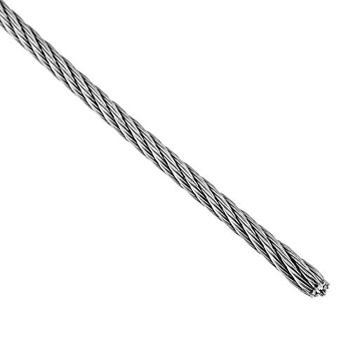 BeMatik - Cable de Acero Inoxidable de 3,0 mm en Bobina de 50 m