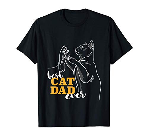 Best Cat Dad Ever El mejor papá gato del mundo Yo Padre Camiseta