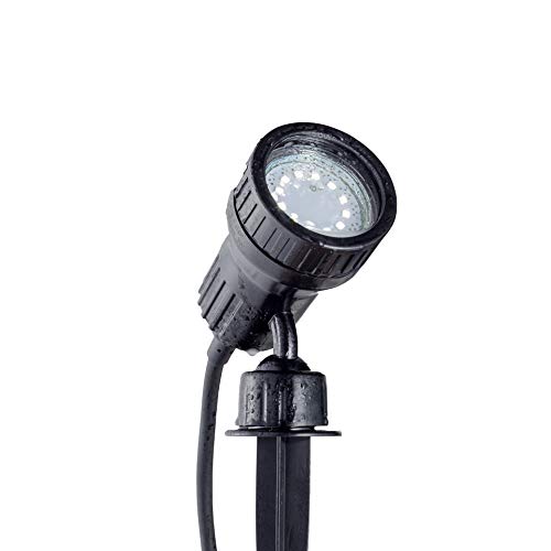 B.K.Licht Foco de jardín led para interior/exterior 3 W GU10 I estaca I alumbrado de camino I luz de césped I lámpara de jardín I iluminación de jardín I luz de jardín I P44