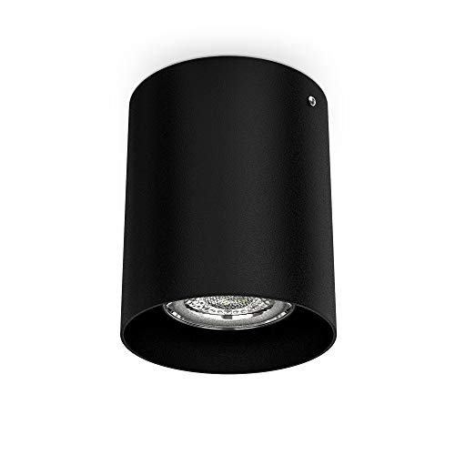B.K.Licht I proyector de superficie I Toma GU10 I Ø80x95mm I metal I negro I proyector de superficie I proyector de superficie I lámpara de techo I proyector de superficie B.K.Licht I proyector de superficie I Toma GU10 I Ø80x95mm I metal I negro I proyector de superficie I proyector de superficie I lámpara de techo I proyector de superficie
