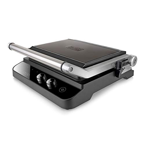 Black+Decker BXGR2000E Parrilla Electrica, 2000 W, Acero Inoxidable Anti-Huellas, Negro Black+Decker BXGR2000E Parrilla Electrica, 2000 W, Acero Inoxidable Anti-Huellas, Negro