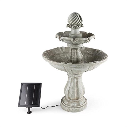 blumfeldt Vogelsbrunn - Fuente Solar Exterior Estilo Barroco, Bebedero para pájaros para jardín, Potente Bomba de Agua de 3 W máximo 250 L/h, Batería, Interruptor, Imita a hormigón blumfeldt Vogelsbrunn - Fuente Solar Exterior Estilo Barroco, Bebedero para pájaros para jardín, Potente Bomba de Agua de 3 W máximo 250 L/h, Batería, Interruptor, Imita a hormigón
