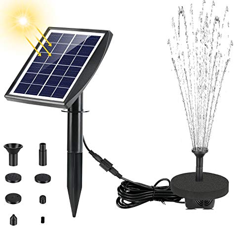 Bomba de Agua Solar, 2W Bomba de Fuente de Agua de Panel Solar con Toma de Tierra,Bomba de Fuente Solar para el jardín, el Patio, Piscina,Acuario Bomba de Agua Solar, 2W Bomba de Fuente de Agua de Panel Solar con Toma de Tierra,Bomba de Fuente Solar para el jardín, el Patio, Piscina,Acuario