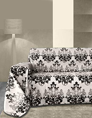 Byour3® - Funda de sofá - Motivo Navideño - Funda de sofá para 3, 4 y 5 plazas - Confeccionada en algodón ideal para sofá, sofá con chaise longue derecho/izquierdo