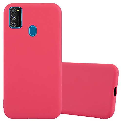 Cadorabo Funda para Samsung M30s / M21 en Candy Rojo - Cubierta Proteccíon de Silicona TPU Delgada e Flexible con Antichoque - Gel Case Cover Carcasa Ligera