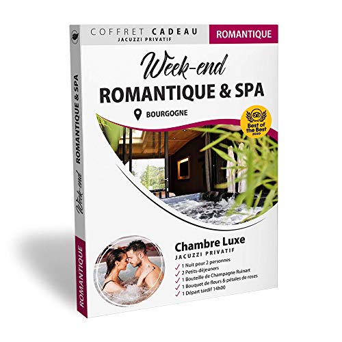 Caja de regalo de fin de semana de spa en una habitación de lujo con Jacuzzi Privative Caja de regalo de fin de semana de spa en una habitación de lujo con Jacuzzi Privative