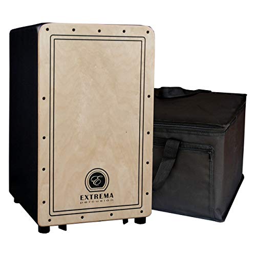 Cajon Flamenco Avanzado Extrema Percusión con Funda. Caja Flamenca para Adultos Cajon Flamenco Avanzado Extrema Percusión con Funda. Caja Flamenca para Adultos