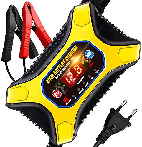 Cargador baterias Coche Moto AOKBON 12A 6V/12V Cargador Rápido Múltiples Protecciones para Automóviles Motos ATVs RVs Barco Cargador baterias Coche Moto AOKBON 12A 6V/12V Cargador Rápido Múltiples Protecciones para Automóviles Motos ATVs RVs Barco
