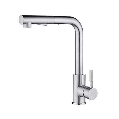 CECIPA Thor I Grifo de cocina extensible I Acero Inoxidable I Caño del grifo de 2 funciones CECIPA Thor I Grifo de cocina extensible I Acero Inoxidable I Caño del grifo de 2 funciones