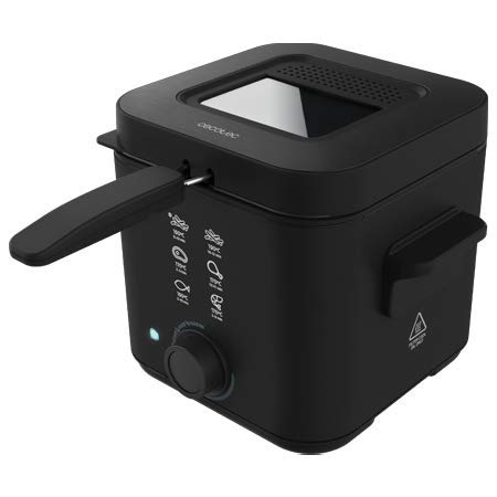 Cecotec Freidora Eléctrica CleanFry Infinity 1500 Black. 900W, Capacidad 1,5 L, Filtro OilCleaner, Cubeta Antiadherente, Tapa con Filtro y Ventana de Control, Lacado en Negro Cecotec Freidora Eléctrica CleanFry Infinity 1500 Black. 900W, Capacidad 1,5 L, Filtro OilCleaner, Cubeta Antiadherente, Tapa con Filtro y Ventana de Control, Lacado en Negro