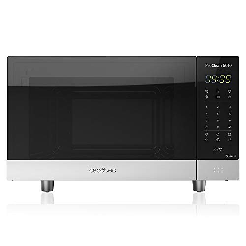 Cecotec Microondas negro ProClean 6010. 800 W, Capacidad de 23 Litros, Revestimiento Ready2Clean para una mejor limpieza, Panel de control y tecnología 3DWave, Control Táctil Cecotec Microondas negro ProClean 6010. 800 W, Capacidad de 23 Litros, Revestimiento Ready2Clean para una mejor limpieza, Panel de control y tecnología 3DWave, Control Táctil