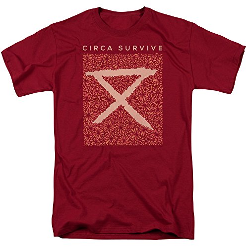 Circa Survive Floral - Camiseta para hombre - Negro - Small