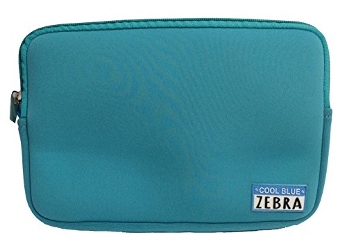 Cool Blue Zebra Neopreno Bolsa - Utilidad de la Bolsa, la Manga de la Tableta o iPad Mini, Maquillaje Bolsa - Ideal para su Uso con Cool Bag (Cool Blue) Cool Blue Zebra Neopreno Bolsa - Utilidad de la Bolsa, la Manga de la Tableta o iPad Mini, Maquillaje Bolsa - Ideal para su Uso con Cool Bag (Cool Blue)