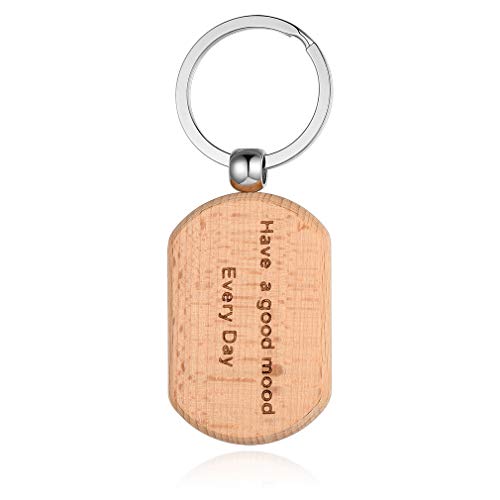 Custom4U Llavero Personalizado de Madera Haya Forma Oval para Llaves de Casa Oficina Garaje Coche Accesorios Decorativos con Nombres Grabados Custom4U Llavero Personalizado de Madera Haya Forma Oval para Llaves de Casa Oficina Garaje Coche Accesorios Decorativos con Nombres Grabados