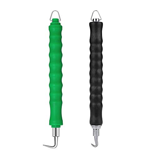 DEDC 2pcs Herramientas de Tornado de Alambre de Refuerzo Rebar Wire Twister Semiautomático Gancho Retráctil para Unir Barras de Acero en Sitio de Construcción (Gancho Curvo y Recto) DEDC 2pcs Herramientas de Tornado de Alambre de Refuerzo Rebar Wire Twister Semiautomático Gancho Retráctil para Unir Barras de Acero en Sitio de Construcción (Gancho Curvo y Recto)