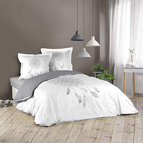 Douceur d'intérieur 1642369 Reveline - Juego de Cama (algodón, 240 x 220 cm), Multicolor Douceur d'intérieur 1642369 Reveline - Juego de Cama (algodón, 240 x 220 cm), Multicolor