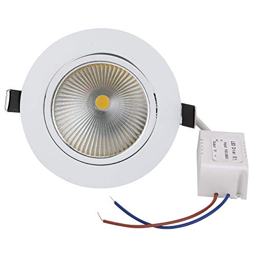 Downlight LED Delgado, Foco COB de luz Uniforme de luz Suave, bajo Consumo para el hogar(Cold White, 7w dimmable)