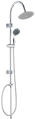 DP Grifería, modelo Calcita - Set de ducha económico (ABS) color plateado