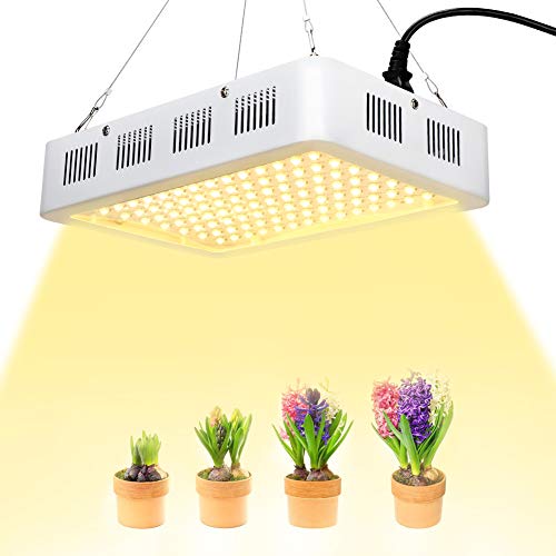 eecoo 1200W LED Cultivo Interior, Plantas Led Grow Light 120LED, Lámpara de Plantas Espectro Completo Ligero Lampara con como el Sol, Lampara de Cultivo para Jardín de Interior Greenhouse Hydroponics