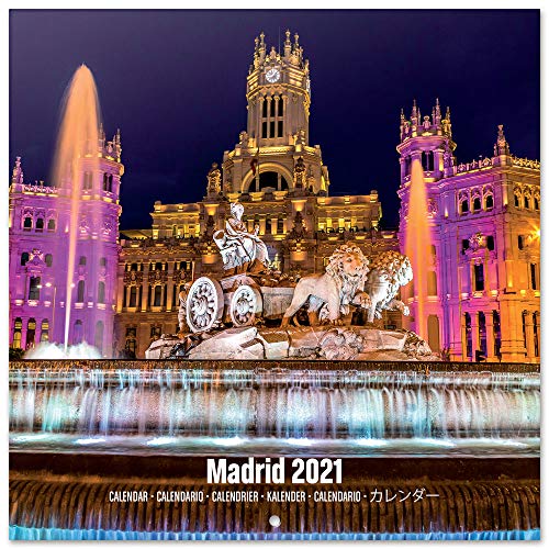 ERIK - Calendario de pared 2021 Madrid, 30x30 cm