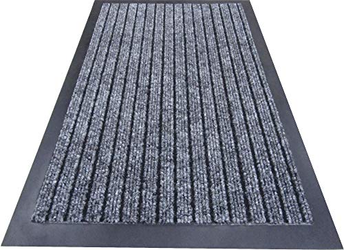 Felpudo pequeño de alta calidad. 40 x 60 cm. Gris con diseño estriado. Lavable a máquina. Ideal para cualquier habitación. Antideslizante. Hecho de goma. Atrapan el polvo y la suciedad Felpudo pequeño de alta calidad. 40 x 60 cm. Gris con diseño estriado. Lavable a máquina. Ideal para cualquier habitación. Antideslizante. Hecho de goma. Atrapan el polvo y la suciedad
