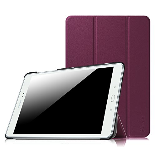 Fintie SlimShell Funda para Samsung Galaxy Tab A 9.7" - Súper Delgada y Ligera Carcasa con Función de Soporte y Auto-Reposo/Activación para Modelo SM-T550N / T555N, Morado