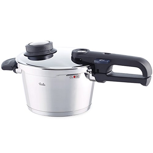 Fissler vitavit premium / Olla a presión (2,5 litros, Ø 18 cm) de acero inoxidable, 2 niveles de cocción, apta para cocinas de inducción, gas, vitrocerámica y eléctricas