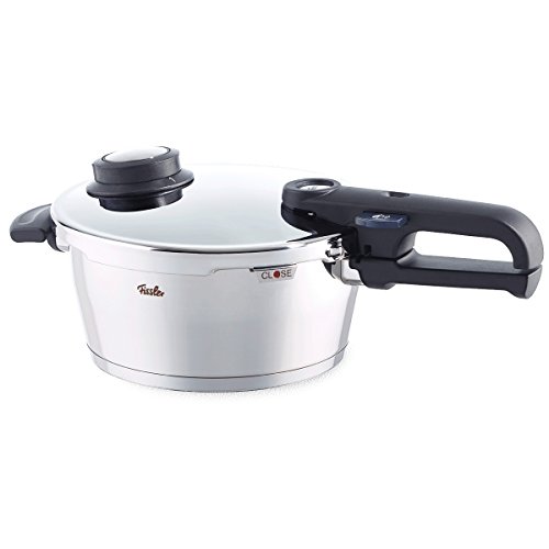 Fissler vitavit premium / Olla a presión (3,5 litros, Ø 22 cm) de acero inoxidable, 2 niveles de cocción, apta para cocinas de inducción, gas, vitrocerámica y eléctricas