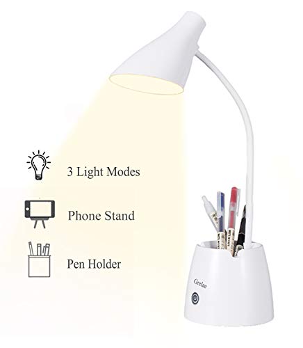 Flexo Escritorio con 3 Modos de luz y Regulable, Flexo LED Protección Ocular, Lampara Escritorio Infantil con Portalápices y Soporte Móvil, Flexos para Estudiar Recargables-4000mAh Plegable Luz Flexo Escritorio con 3 Modos de luz y Regulable, Flexo LED Protección Ocular, Lampara Escritorio Infantil con Portalápices y Soporte Móvil, Flexos para Estudiar Recargables-4000mAh Plegable Luz