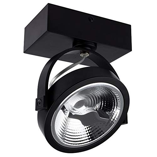 Foco LED CREE de Superficie Direccionable AR111 15W Regulable Negro Tiendas Escaparates (K4000)