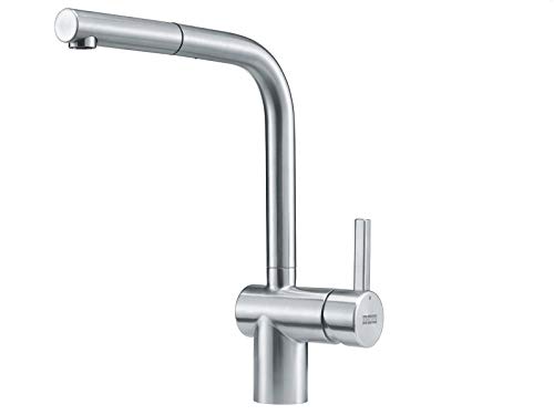 Franke 115.0521.439 - Grifo para fregadero de cocina (acero inoxidable), color gris