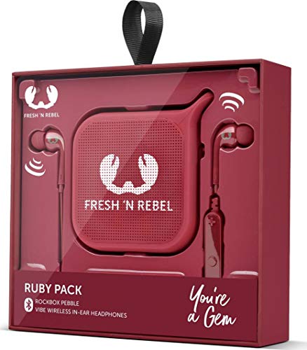 Fresh 'n Rebel Cloud Pack Mono portable speaker Rojo - Altavoces portátiles (1.0 canales, Inalámbrico, MicroUSB, Mono portable speaker, Rojo, Rectángulo)