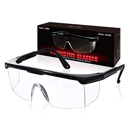 Gafas de Seguridad NASUM, Gafa de Protección, Gafas a Prueba de Polvo, Gafas Protectoras, Plegable Gafas Protectoras, para Uso Industrial, Agrícola o de Laboratorio (1 Par) Gafas de Seguridad NASUM, Gafa de Protección, Gafas a Prueba de Polvo, Gafas Protectoras, Plegable Gafas Protectoras, para Uso Industrial, Agrícola o de Laboratorio (1 Par)