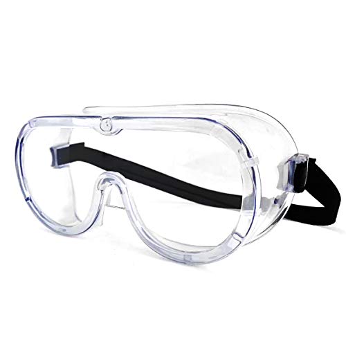 Gafas de seguridad transparentes envolventes de seguridad selladas con impacto ocular, gafas de trabajo selladas sobre gafas para bricolaje, laboratorio etc.（Vendedor laixiulife Amazon delivery）