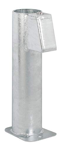 GAH-Alberts 690816 690816-Casquillo para postes de carteles, tubos de 76 mm de diámetro, 500 mm de longitud, Galvanizado al fuego