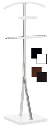 Galán De Noche Navan Hecho En Metal Cromado I Perchero De Pie para Dormitorio Moderno I Perchero Unisex 109x46x30 cm I Color:, Color:Blanco Galán De Noche Navan Hecho En Metal Cromado I Perchero De Pie para Dormitorio Moderno I Perchero Unisex 109x46x30 cm I Color:, Color:Blanco