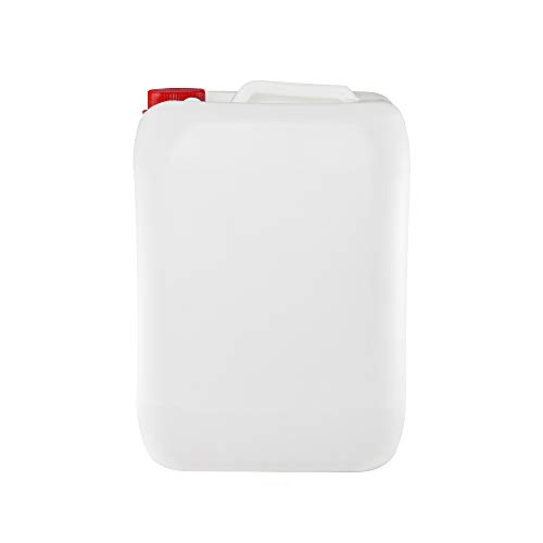 Garrafa bidon de plastico de 25 litros homologado ADR boca ancha ideal para agua gasolina y químicos también como deposito para aire acondicionado / camping / furgoneta camper / (1)