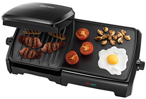 George Foreman 23450 Black 10 Portion Family Entertaining Grill & Griddle {4008496879144}