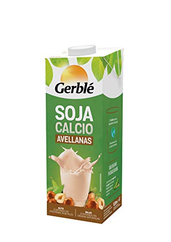Gerblé - Soja - Bebida de Soja Calcio con Sabor Avellanas - 1 l