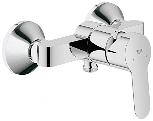 GROHE BauEdge - Grifo de baño - Mezclador monomando de ducha, válvula de retención integrada | Cromo | 23333000 GROHE BauEdge - Grifo de baño - Mezclador monomando de ducha, válvula de retención integrada | Cromo | 23333000