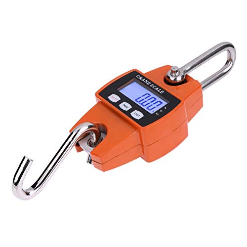 Grúa digital portátil – Gancho electrónico LCD portátil para colgar, peso 300 kg, sensor de alta precisión, báscula de grúa industrial, báscula para colgar equipaje, báscula para casa granja y fábrica Grúa digital portátil – Gancho electrónico LCD portátil para colgar, peso 300 kg, sensor de alta precisión, báscula de grúa industrial, báscula para colgar equipaje, báscula para casa granja y fábrica