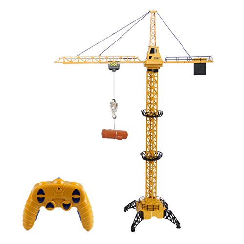Grúa torre con control remoto, construcción de radiocontrol de 6 canales, juguete de grúa RC, modelo de elevación con rotación de 680 grados con luz y sonido de torre para niños, niñas, 2.4G Grúa torre con control remoto, construcción de radiocontrol de 6 canales, juguete de grúa RC, modelo de elevación con rotación de 680 grados con luz y sonido de torre para niños, niñas, 2.4G